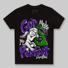 Jordan 13 Court Purple DopeSkill Toddler Kids T-shirt God Made Me Perfect Graphic Streetwear - Black 