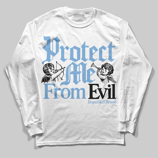 Jordan 12 Retro 'Melo' DopeSkill Long Sleeve T-Shirt Protect Me From Evil Graphic Streetwear - White