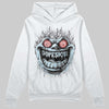 Grey Sneakers DopeSkill Hoodie Sweatshirt Hellfire Graphic Streetwear - White 
