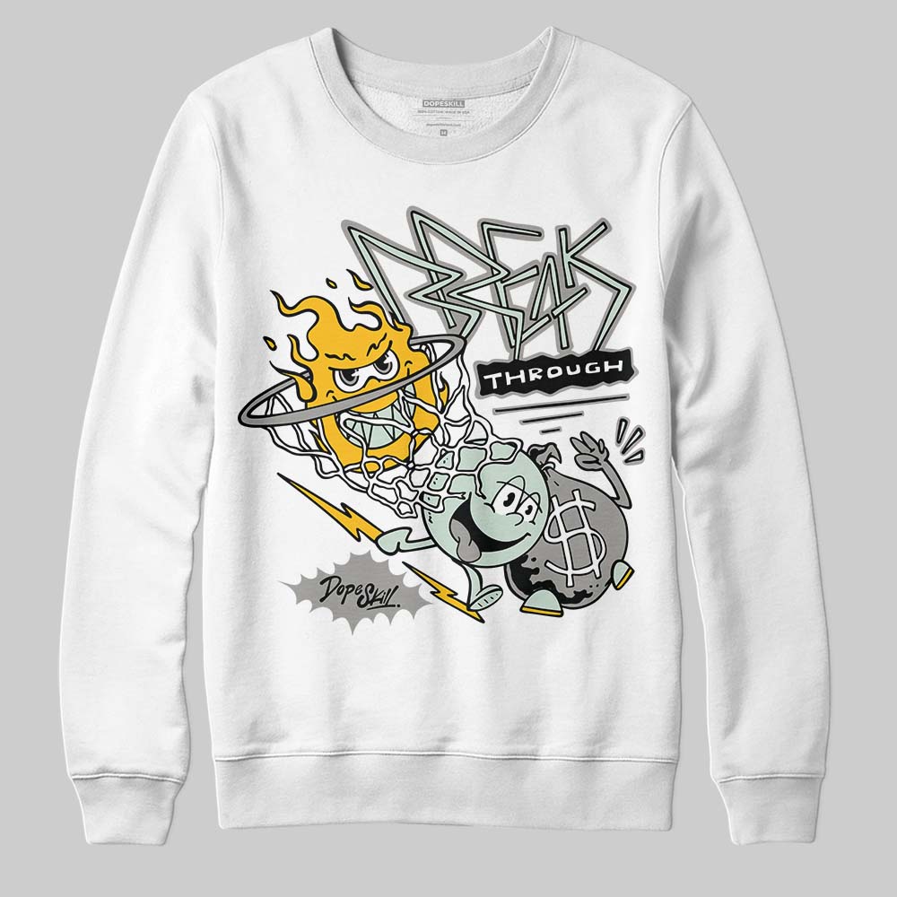 Jordan 1 Retro Low OG Year of the Snake (2025) DopeSkill Sweatshirt Break Through Graphic Streetwear - White