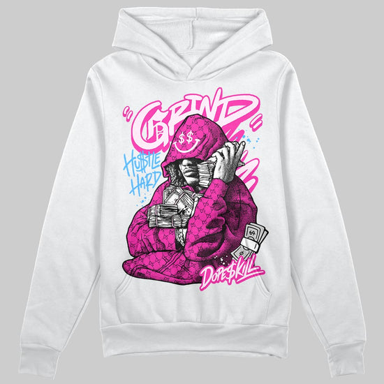 Pink Sneakers DopeSkill Hoodie Grind Pray Graphic Streetwear - White