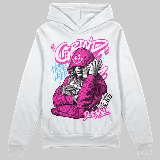 Pink Sneakers DopeSkill Hoodie Grind Pray Graphic Streetwear - White