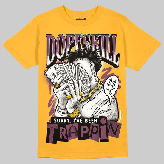 Jordan 1 Retro High OG Brotherhood DopeSkill University Gold T-Shirt Sorry I've Been Trappin Graphic Streetwear