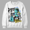 Jordan 5 Aqua DopeSkill Sweatshirt Drip'n Never Tripp'n Graphic Streetwear - White