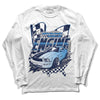 Jordan Spiz’ike Low “White/Obsidian” DopeSkill Long Sleeve T-Shirt ENGINE Tshirt Graphic Streetwear - White