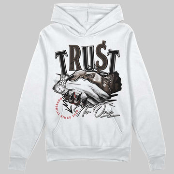 Jordan 9 'Olive' DopeSkill Hoodie Sweatshirt Trust No One Graphic Streetwear - White