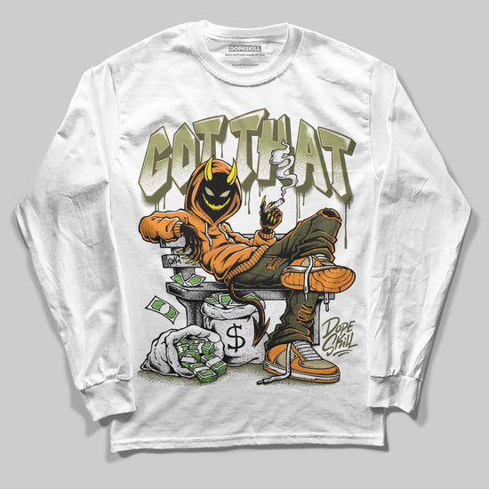 Olive Sneakers DopeSkill Long Sleeve T-Shirt Got That Graphic Streetwear - White