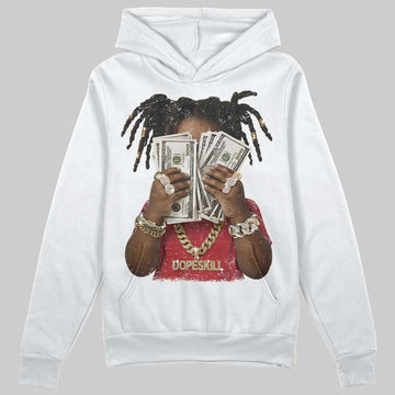 Jordan 4 “Flight Club” DopeSkill Hoodie Sweatshirt Rich Youth Graphic Streetwear - White 