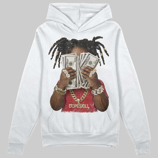 Jordan 4 “Flight Club” DopeSkill Hoodie Sweatshirt Rich Youth Graphic Streetwear - White 