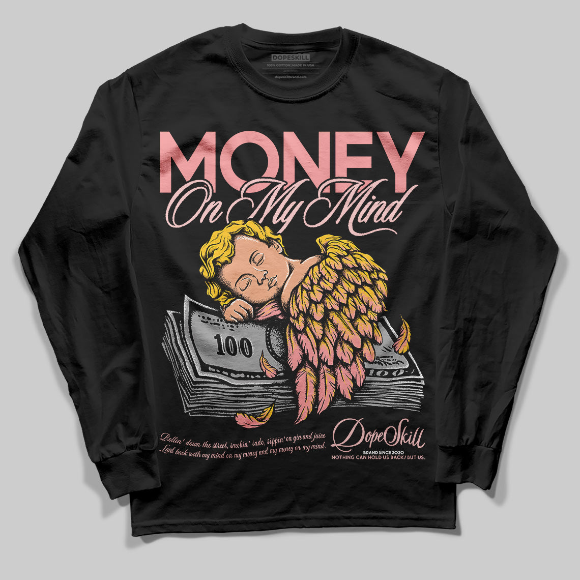 Jordan 3 Retro Valentine's Day Treat Yourself (2025) DopeSkill Long Sleeve T-Shirt MOMM Graphic Streetwear - Black