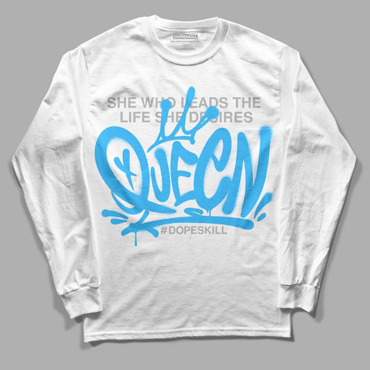 Jordan 2 Low "University Blue" DopeSkill Long Sleeve T-Shirt Queen Graphic Streetwear - White