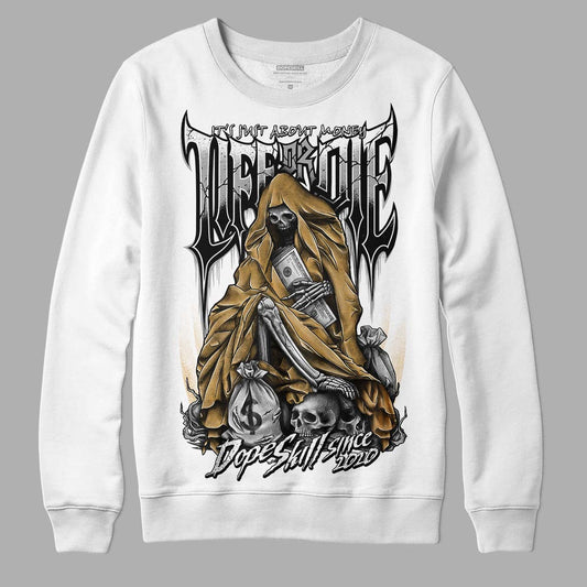 Jordan 11 "Gratitude" DopeSkill Sweatshirt Life or Die Graphic Streetwear - White