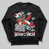 Jordan 3 Mexico 'El Vuelo' DopeSkill Long Sleeve T-Shirt Born To Be Rich Graphic Streetwear - black