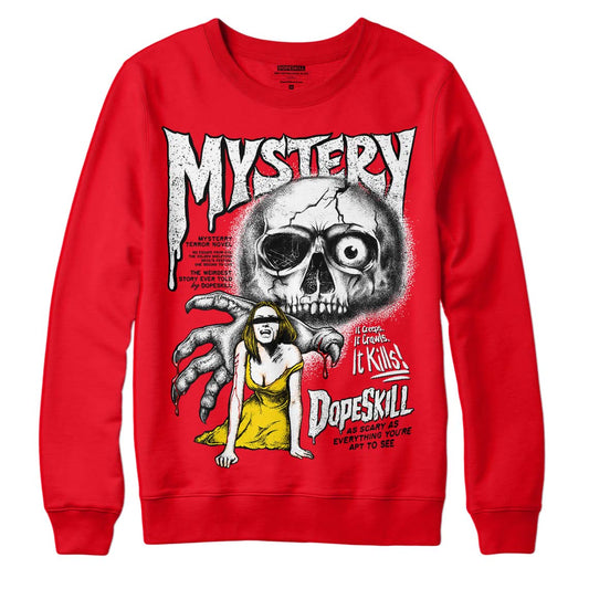 Jordan 4 Red Thunder DopeSkill Red Sweatshirt Mystery Ghostly Grasp Graphic Streetwear