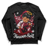 Jordan 1 Retro High '85 OG Metallic Burgundy DopeSkill Long Sleeve T-Shirt Heaven Sent Graphic Streetwear - Black