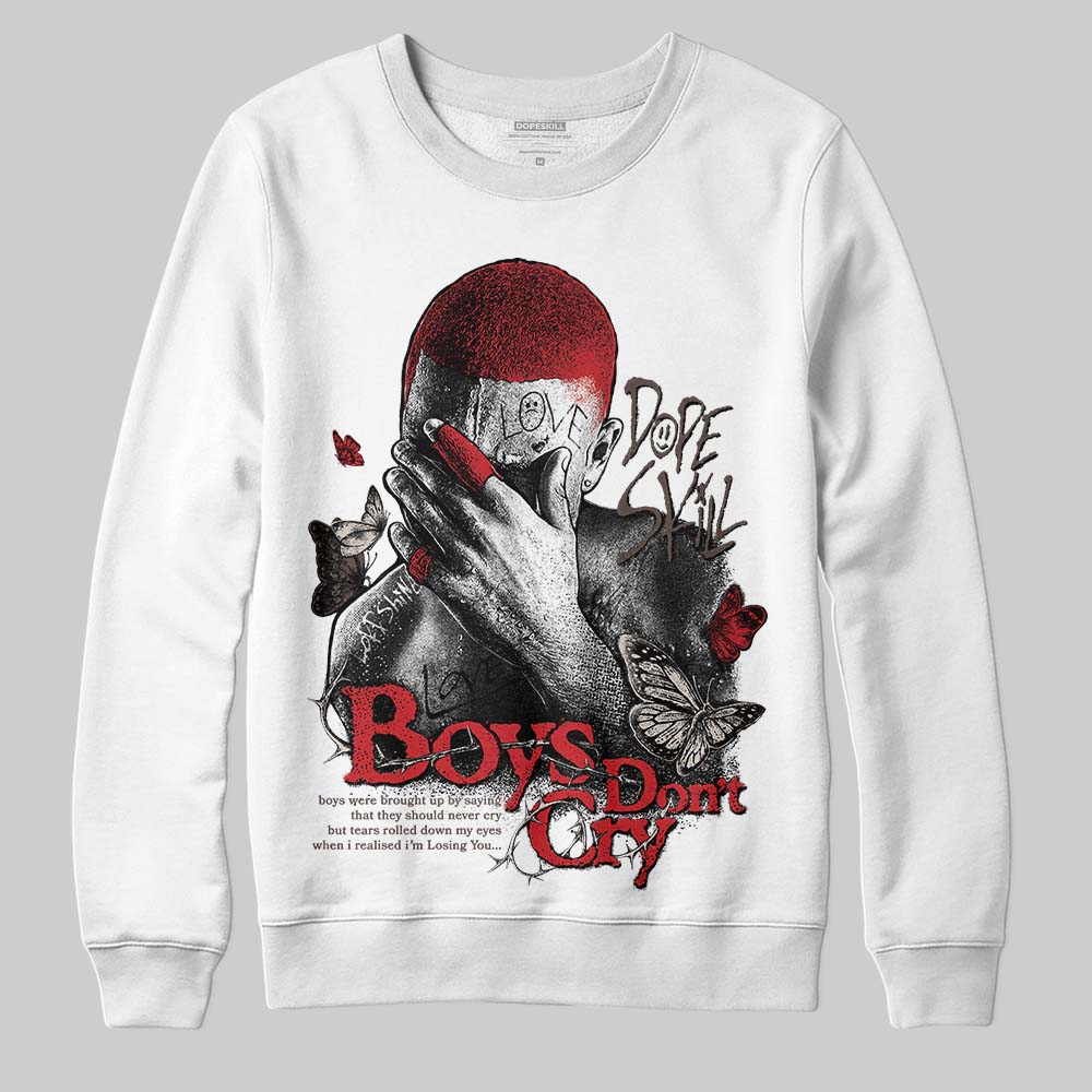 Adidas Samba OG Cloud White Better Scarlet Supplier Colour DopeSkill Sweatshirt Boys Don't Cry Graphic Streetwear - White