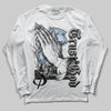 Jordan 6 Retro Cool Grey DopeSkill Long Sleeve T-Shirt Trust God Graphic Streetwear - White