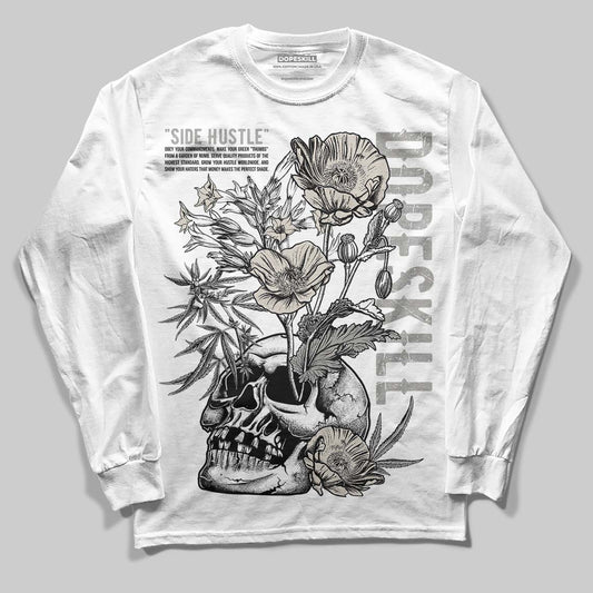 Jordan 3 Retro Pure Money DopeSkill Long Sleeve T-Shirt Side Hustle Graphic Streetwear - White
