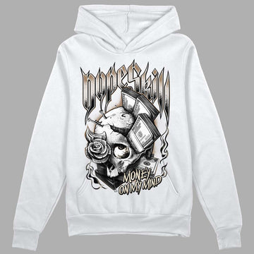 Jordan 5 SE “Sail” DopeSkill Hoodie Sweatshirt Money On My Mind Graphic Streetwear - White