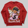 Nigel Sylvester x Air Jordan 4 ‘Brick by Brick’ DopeSkill Long Sleeve T-Shirt Heaven Sent Graphic Streetwear - Red