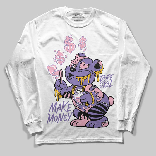 Jordan 11 "Mojave" DopeSkill Long Sleeve T-Shirt Make Money Graphic Streetwear - White