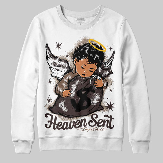 SoleFly x Air Jordan 12 Retro SP 'Cafecito/Baroque Brown' DopeSkill Sweatshirt Heaven Sent Graphic Streetwear - WHite