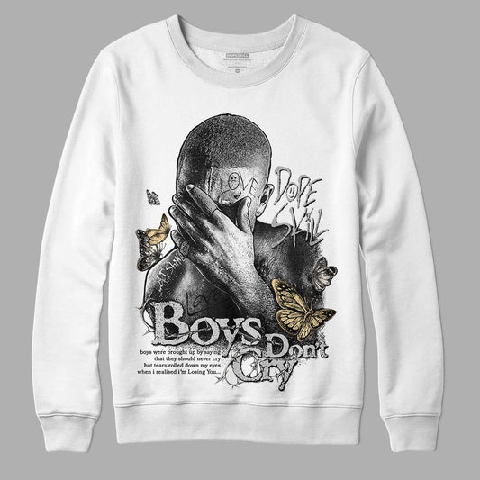 Jordan 3 “Off Noir” DopeSkill Sweatshirt Boys Don't Cry Graphic Streetwear - White