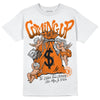 Orange, Black & White Sneakers DopeSkill T-Shirt Money Bag Coming Up Graphic Streetwear - White