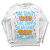 Jordan 1 Mid GS 'Six Championships DopeSkill Long Sleeve T-Shirt Grind Shine Graphic Streetwear - White