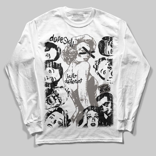 Jordan 4 Retro Cave Stone DopeSkill Long Sleeve T-Shirt Built Different Graphic Streetwear - White