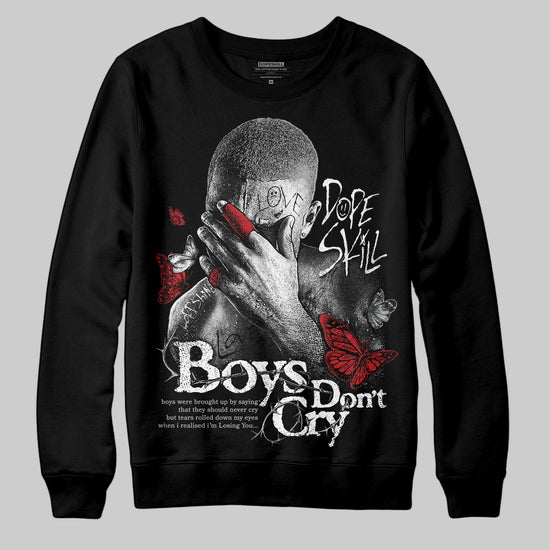 Jordan 3 OG “Black Cement” DopeSkill Sweatshirt Boys Don't Cry Graphic Streetwear - Black