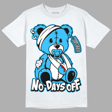 Jordan 1 High Retro OG “University Blue” DopeSkill T-Shirt Hurt Bear Graphic Streetwear - White 