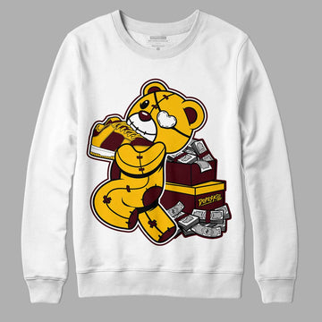 Dunk Yellow Bordeaux DopeSkill Sweatshirt Bear Steals Sneaker Graphic Streetwear - White