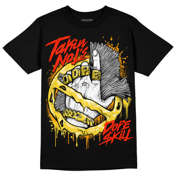 Jordan 4 Tour Yellow Thunder DopeSkill T-Shirt Takin No L's Graphic Streetwear - Black 