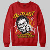 Red Sneakers DopeSkill Sweatshirt Outlast Graphic Streetwear - Red