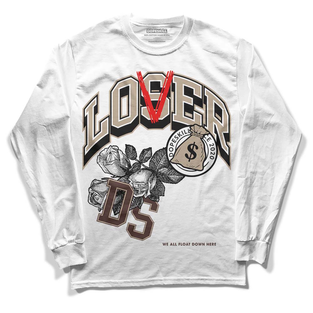 Jordan 1 High OG “Latte” DopeSkill Long Sleeve T-Shirt Loser Lover Graphic Streetwear - White 