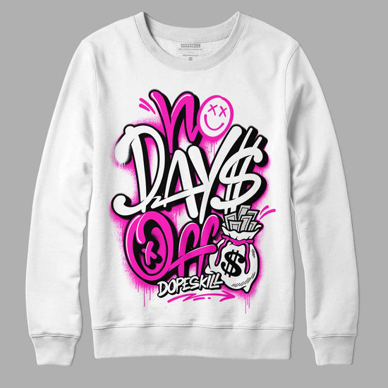 Dunk Low GS “Active Fuchsia” DopeSkill Sweatshirt No Days Off Graphic Streetwear - White