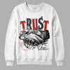 Jordan 2 Retro "Black Cement" DopeSkill Sweatshirt Trust No One Graphic Streetwear - White