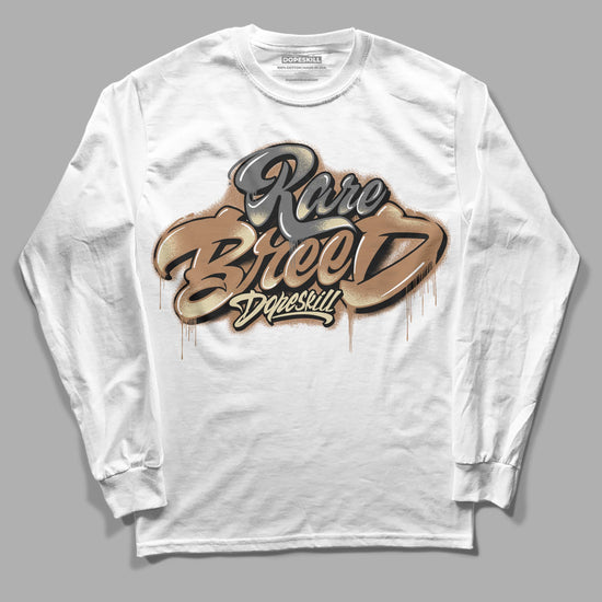 Jordan 6 WMNS Gore-Tex Brown Kelp DopeSkill Long Sleeve T-Shirt Rare Breed Type Graphic Streetwear - White