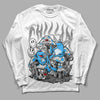 Dunk Low ‘Pure Platinum’ DopeSkill Long Sleeve T-Shirt Chillin Graphic Streetwear - White