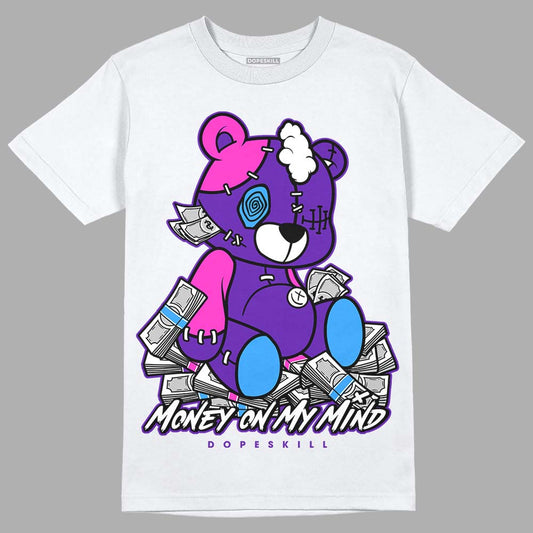 Dunk Low Championship Court Purple DopeSkill T-Shirt MOMM Bear Graphic Streetwear - White