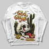 Jordan 4 Thunder DopeSkill Long Sleeve T-Shirt God Got Me Graphic Streetwear - White