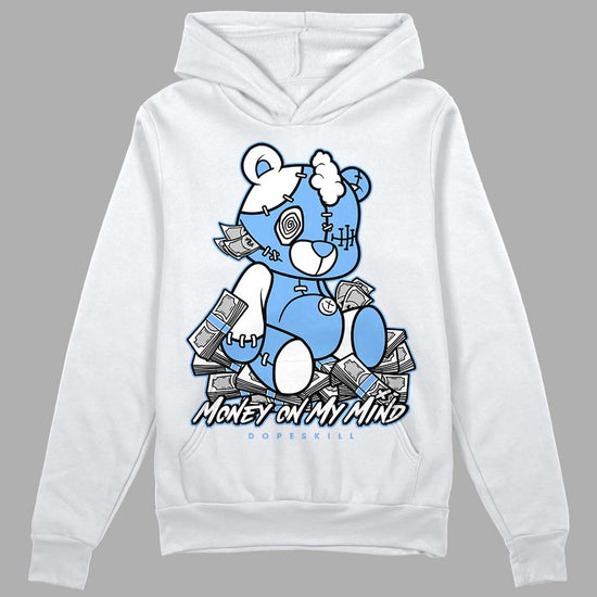 Jordan 9 Powder Blue DopeSkill Hoodie Sweatshirt MOMM Bear Graphic Streetwear - White 