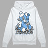 Jordan 9 Powder Blue DopeSkill Hoodie Sweatshirt MOMM Bear Graphic Streetwear - White 