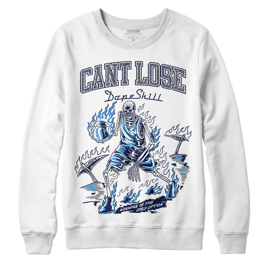 Jordan Spiz’ike Low “White/Obsidian” DopeSkill Sweatshirt Cant Lose Graphic Streetwear - WHite