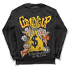 Yellow Sneakers DopeSkill Long Sleeve T-Shirt Money Bag Coming Up Graphic Streetwear - Black