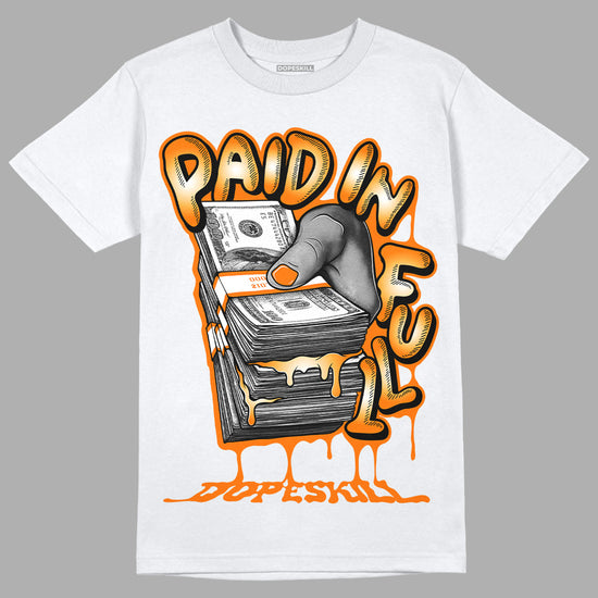 Wmns Dunk Low 'Magma Orange DopeSkill T-Shirt Paid In Full Graphic Streetwear - White 