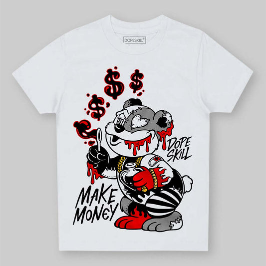 Black and White Sneakers DopeSkill Toddler Kids T-shirt Make Money Graphic Streetwear - White
