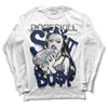 Jordan Spiz’ike Low “White/Obsidian” DopeSkill Long Sleeve T-Shirt Stay It Busy Graphic Streetwear - WHite