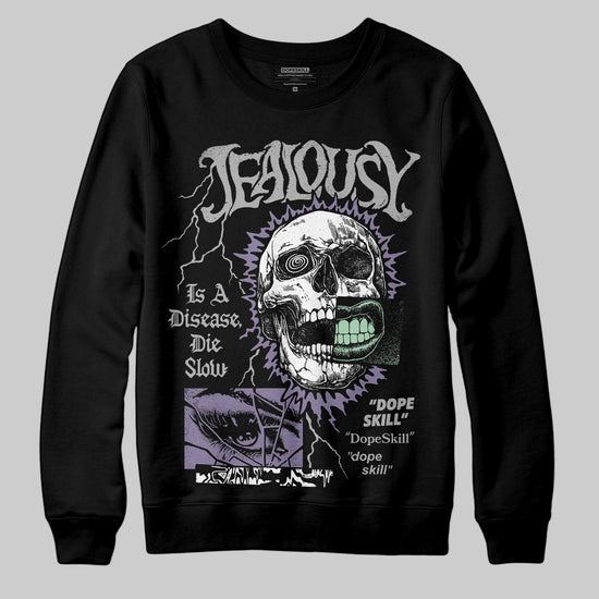 Jordan 1 Retro Low OG Zion Williamson Voodoo Alternate DopeSkill Sweatshirt Jealousy Graphic Streetwear - black